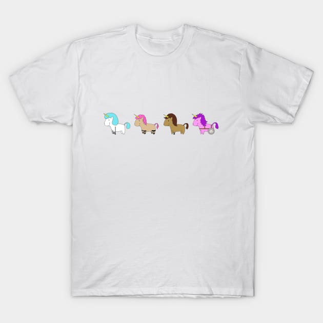 Unicorn Friends T-Shirt by WatershipBound